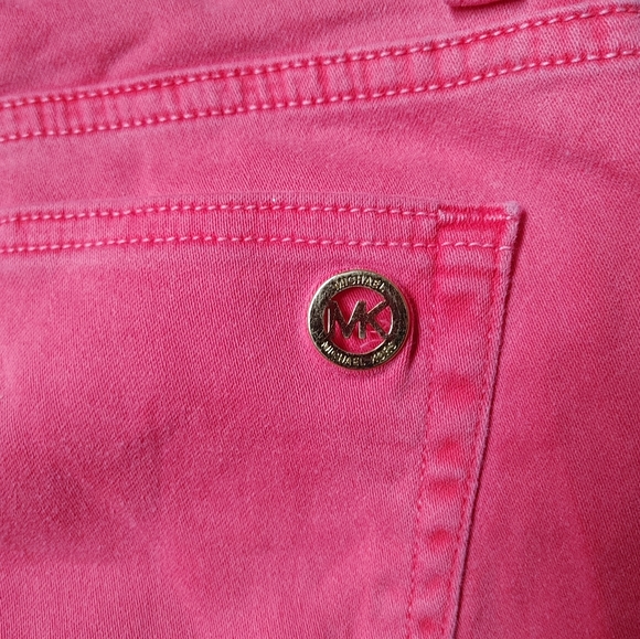 Michael Kors Izzy skinny jeans Sea Coral size 12 NWT - Picture 4 of 7